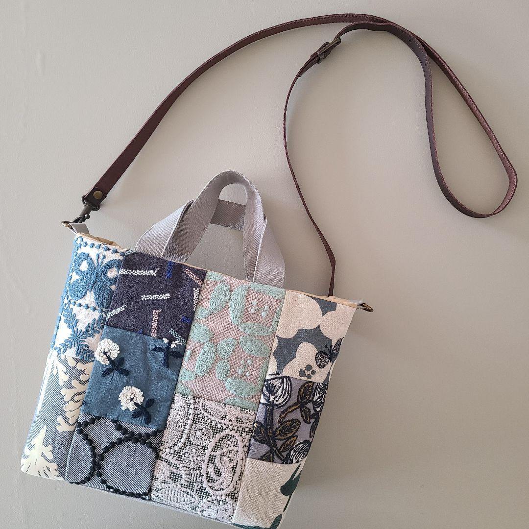 ミナペルホネン　ハンドメイドバッグ・15