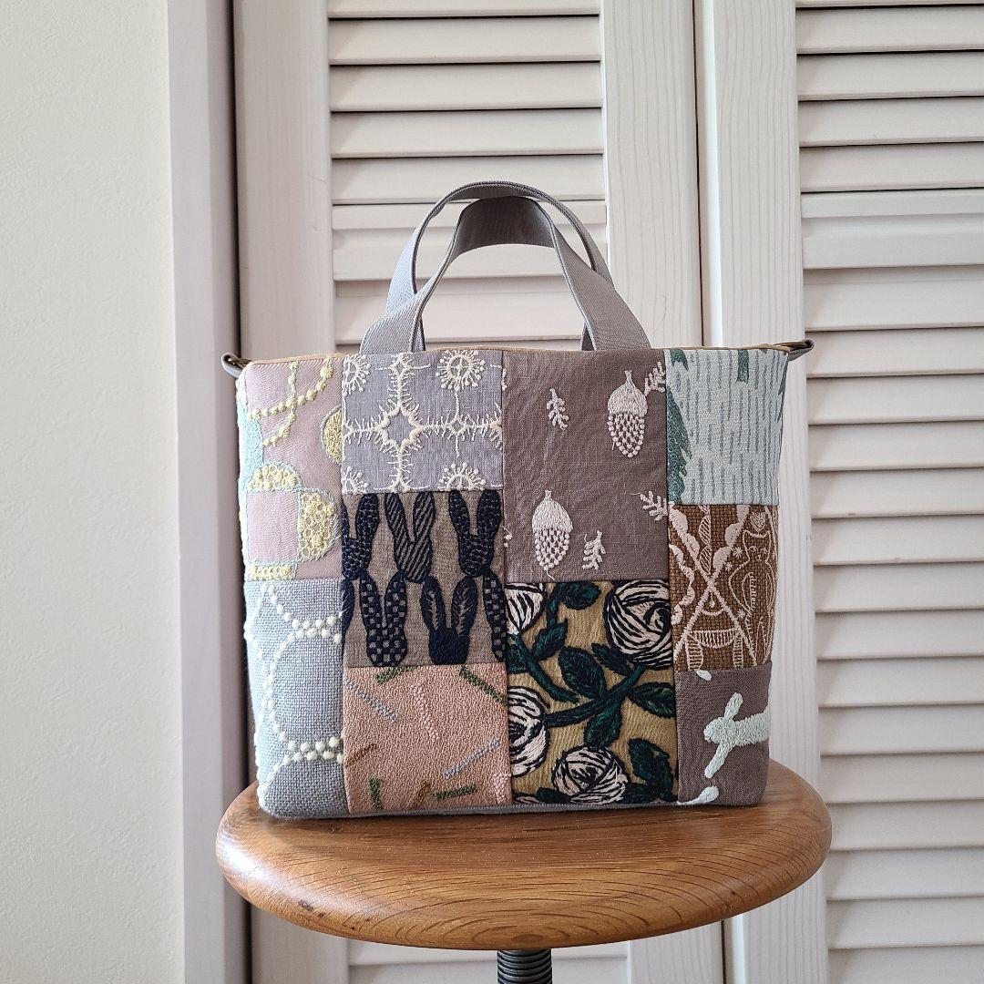 ミナペルホネン　ハンドメイドバッグ・15