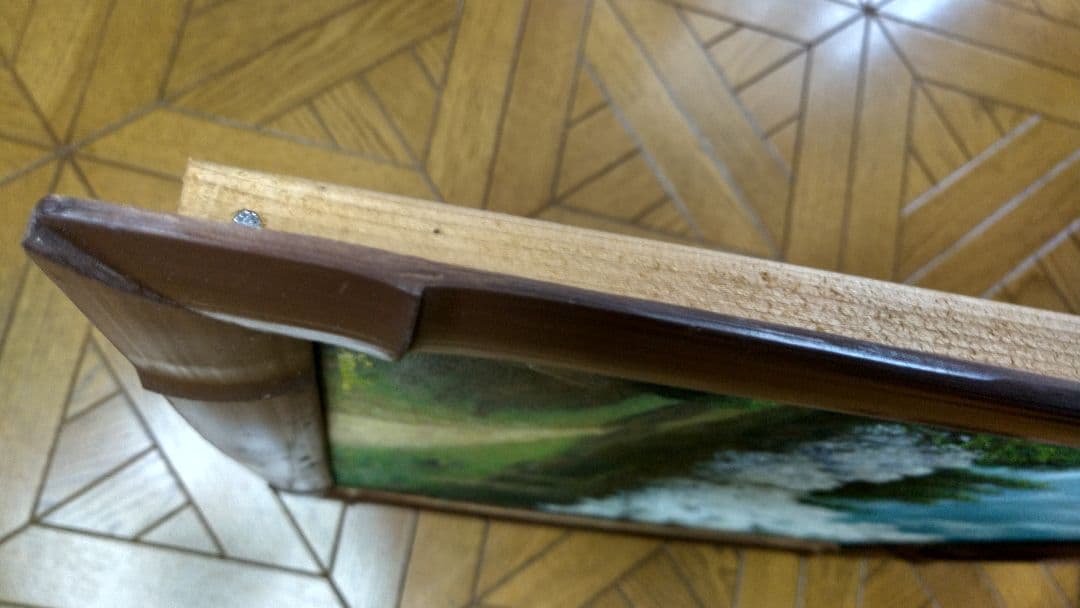 油彩「ナンジャモンジャ」油彩画 絵画 油絵 風景画 花 原画F8