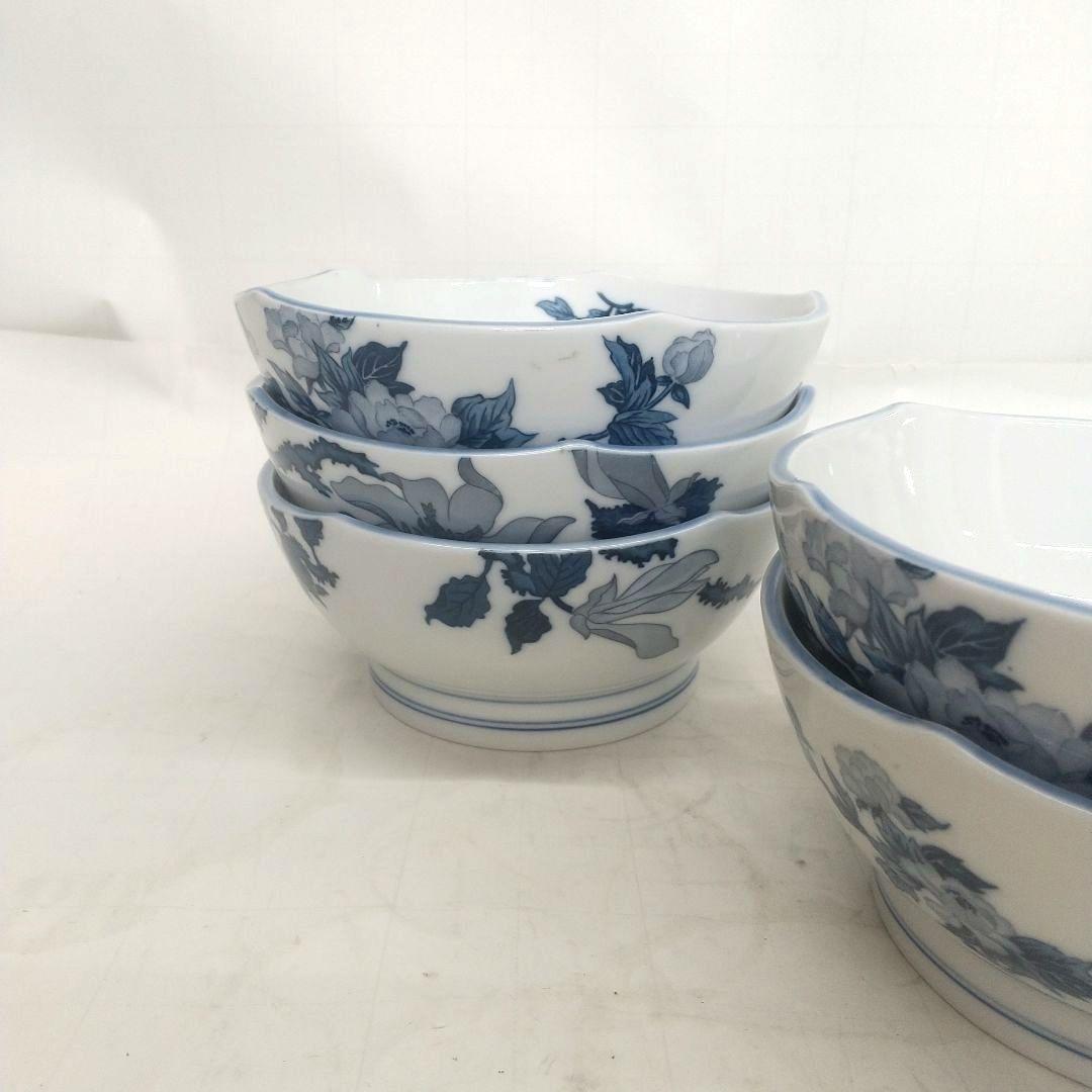 美濃焼 煮物鉢 東峰 牡丹 5枚 おまけ付