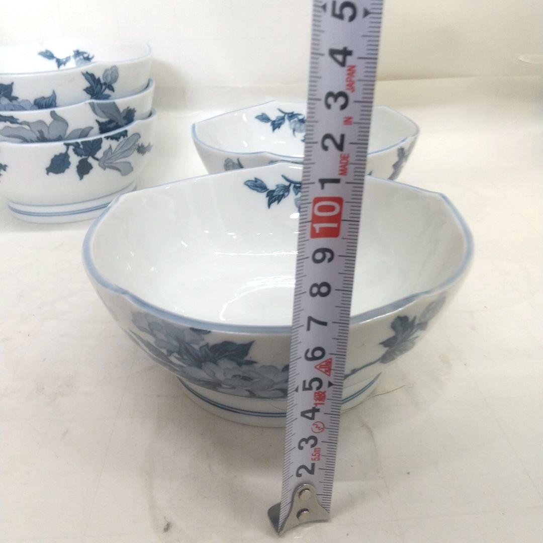 美濃焼 煮物鉢 東峰 牡丹 5枚 おまけ付