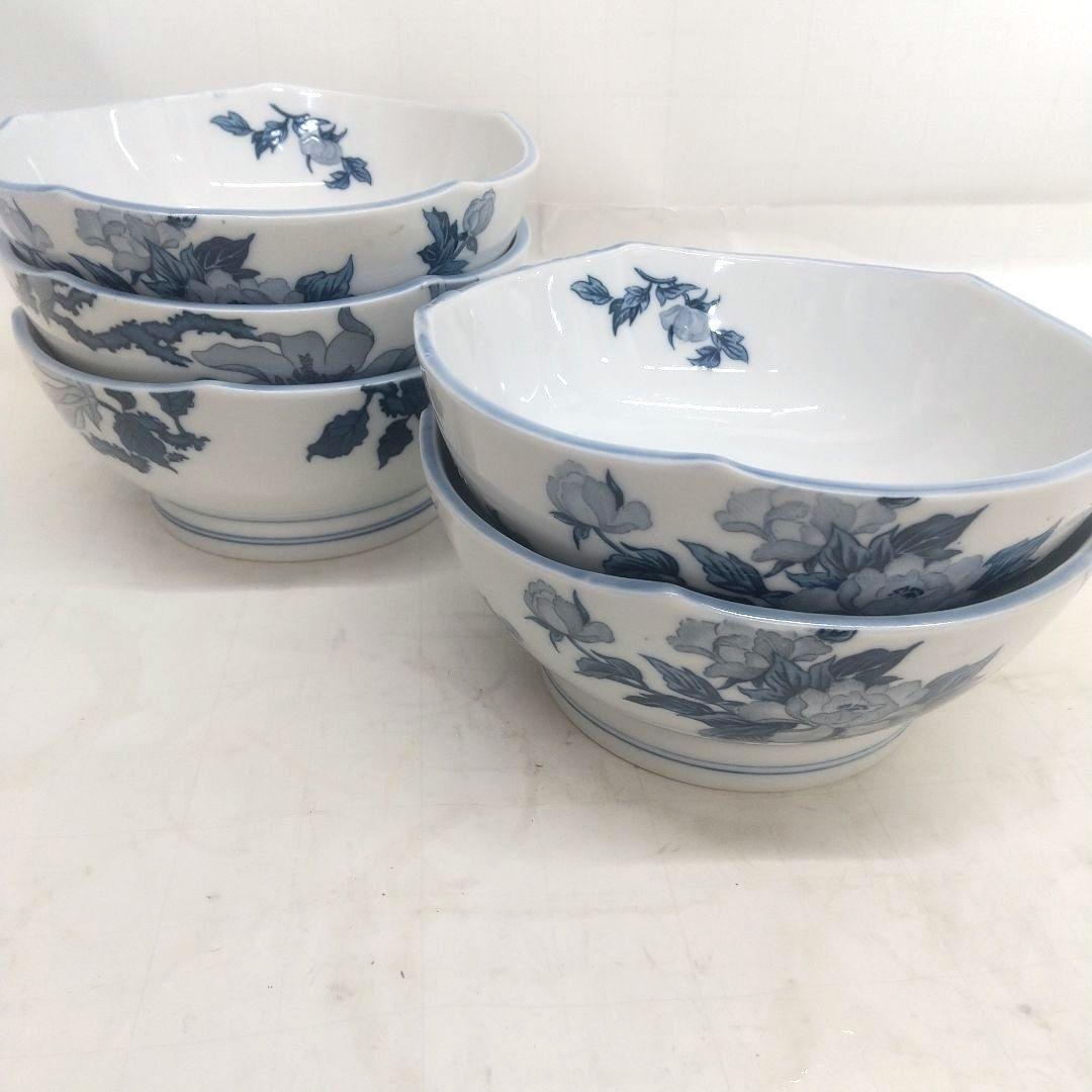 美濃焼 煮物鉢 東峰 牡丹 5枚 おまけ付