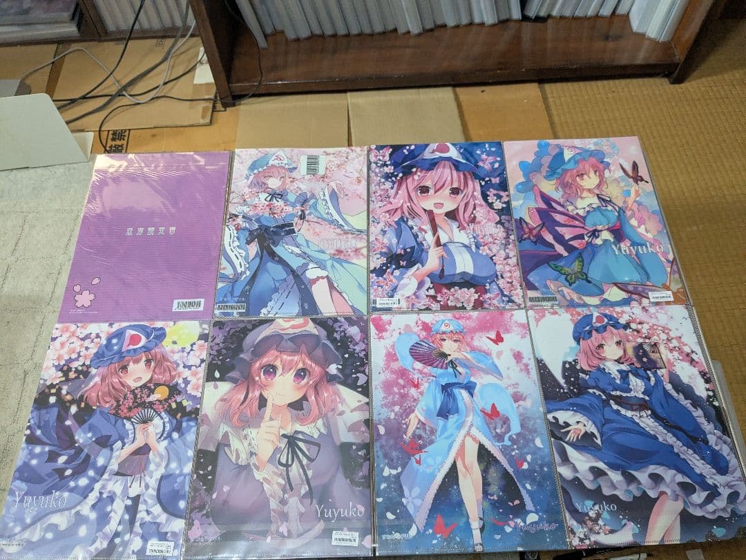 東方project　西行寺幽々子 A4クリアファイル 14枚セット①