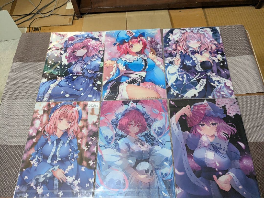 東方project　西行寺幽々子 A4クリアファイル 14枚セット①