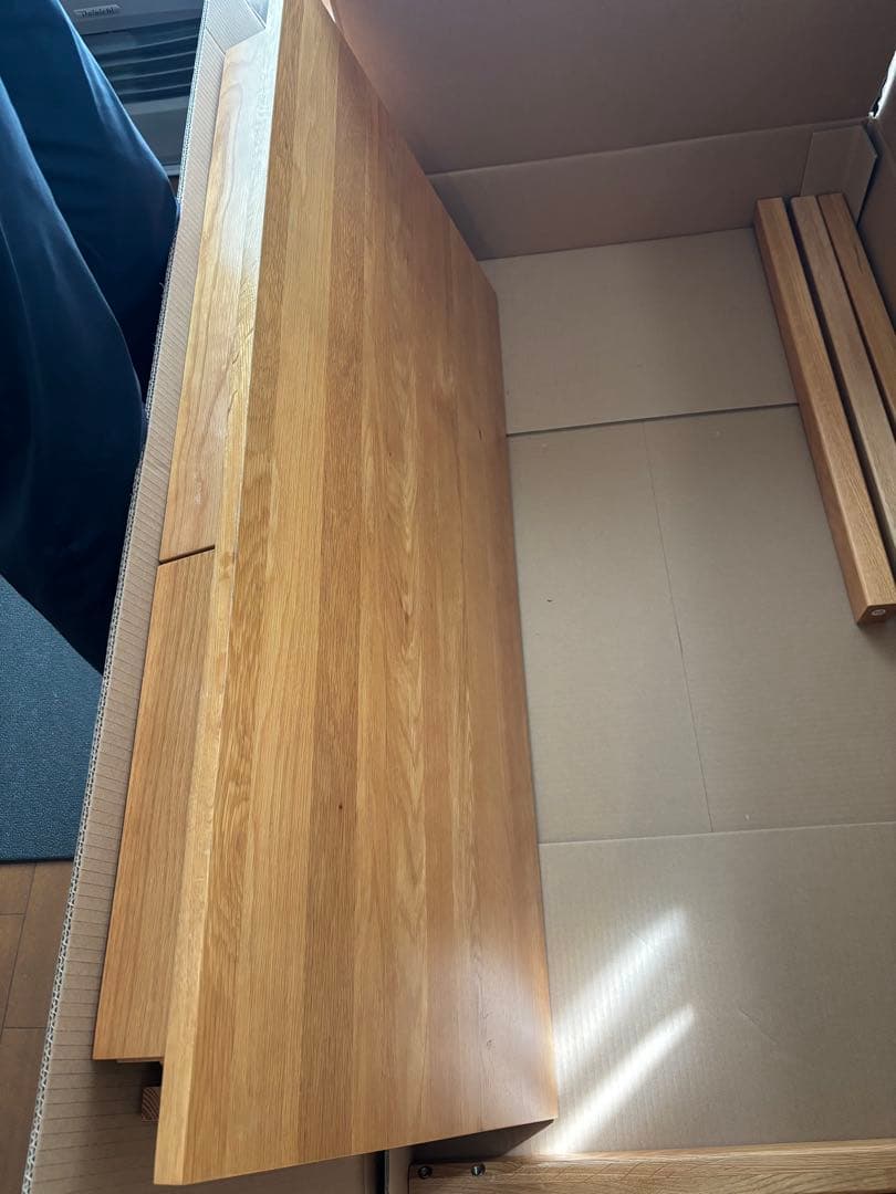 【中古品】無印良品　学習習机　オーク材