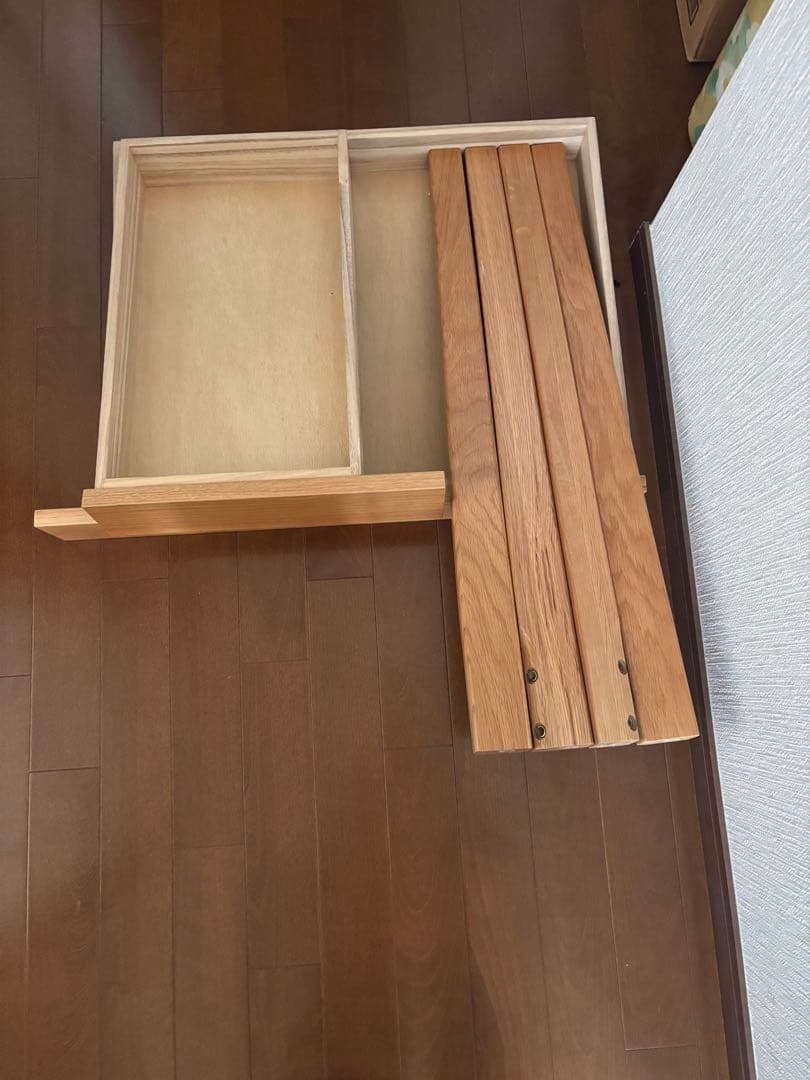 【中古品】無印良品　学習習机　オーク材