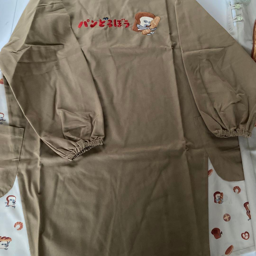 新品未使用　ぱんどろぼうエプロン　2枚セット　保育士エプロン　学研