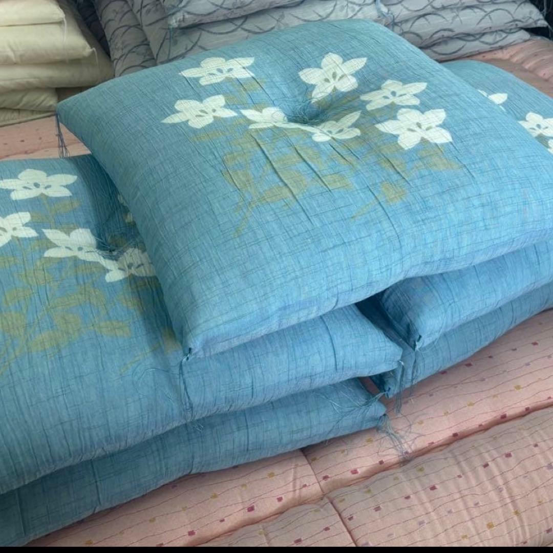 夏座布団　わ座布団　日本製　手作り55×59 5枚組