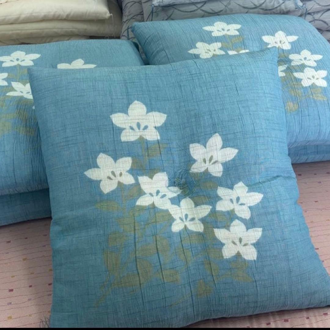 夏座布団　わ座布団　日本製　手作り55×59 5枚組