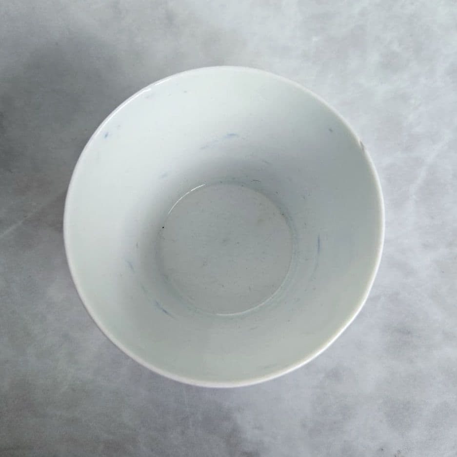 古伊万里　染付　猪口　向付　ほおずき　アンティーク　骨董　覗き　江戸時代