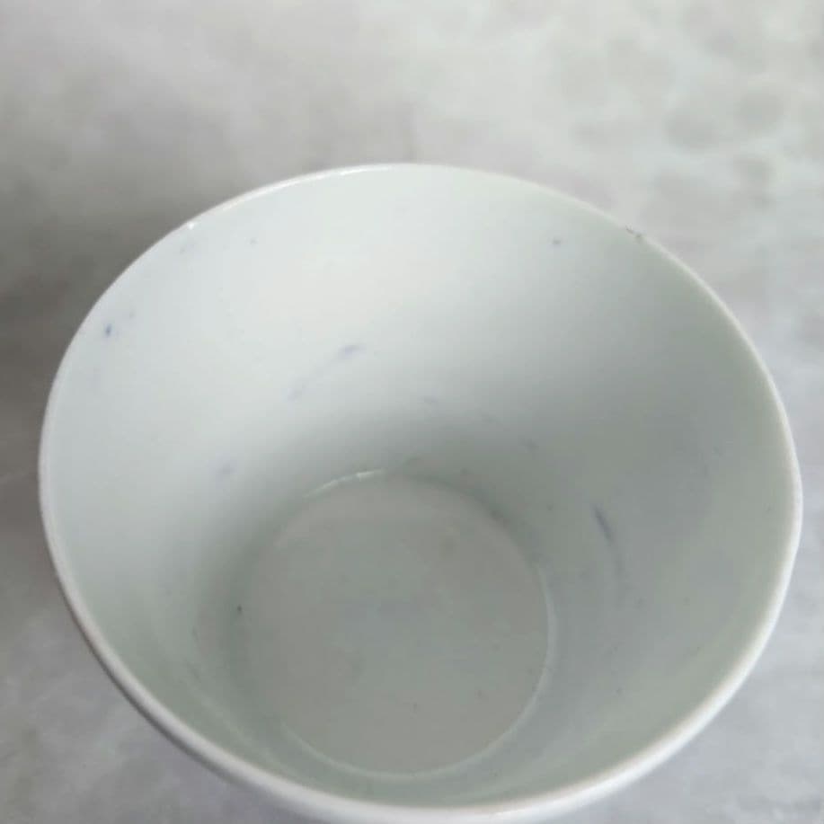 古伊万里　染付　猪口　向付　ほおずき　アンティーク　骨董　覗き　江戸時代