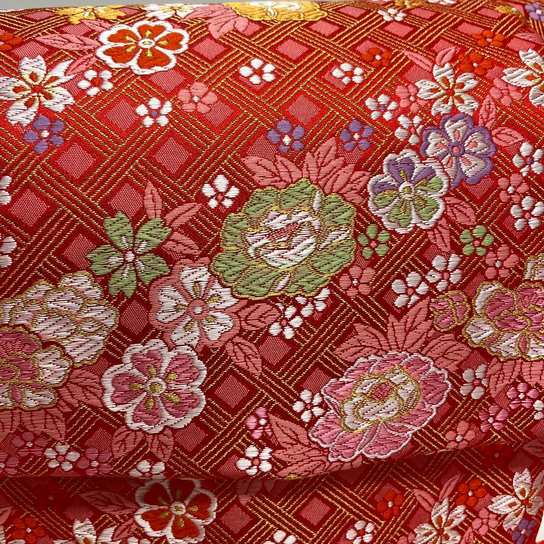 新品未使用品　七五三女児結び帯7歳