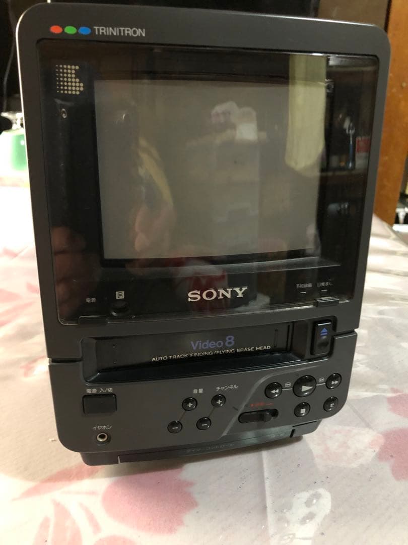 小型SONY video 8 COMBO ビデオ8一体型テレビ