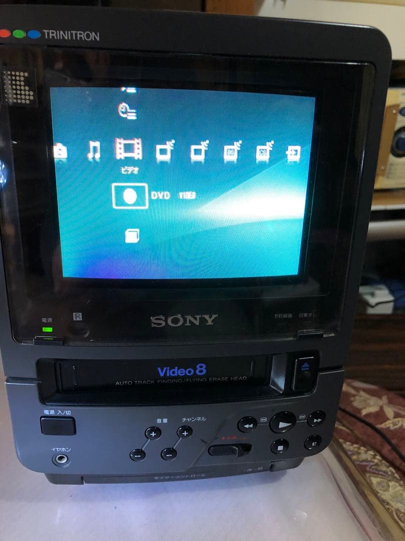 小型SONY video 8 COMBO ビデオ8一体型テレビ