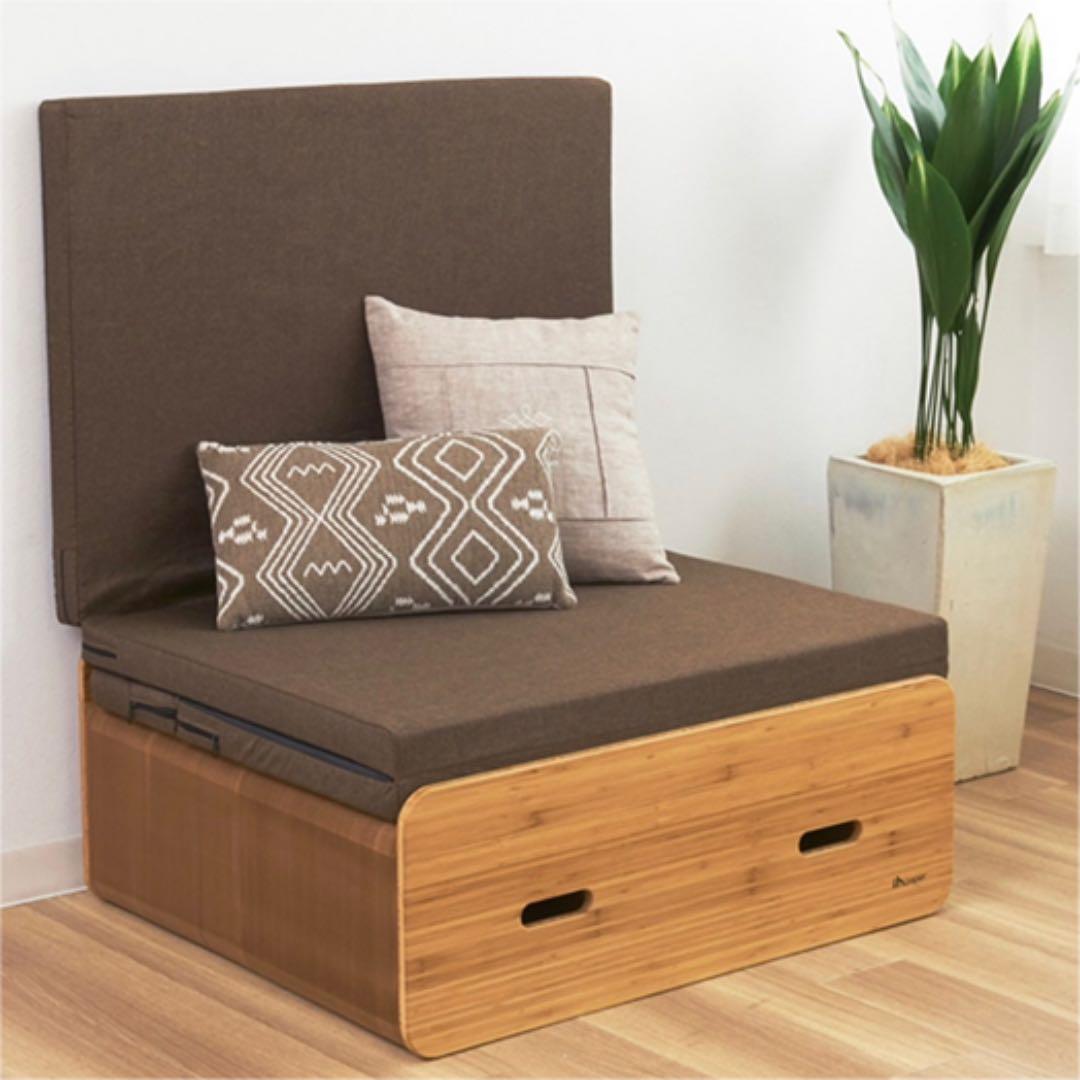 ＜シングル＞ アコーディオン式 ペーパーベッド マットレス付