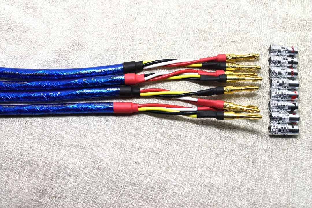 5500α Zonotone ゾノトーン1m2本 ナカミチ新品金バナナプラグ付