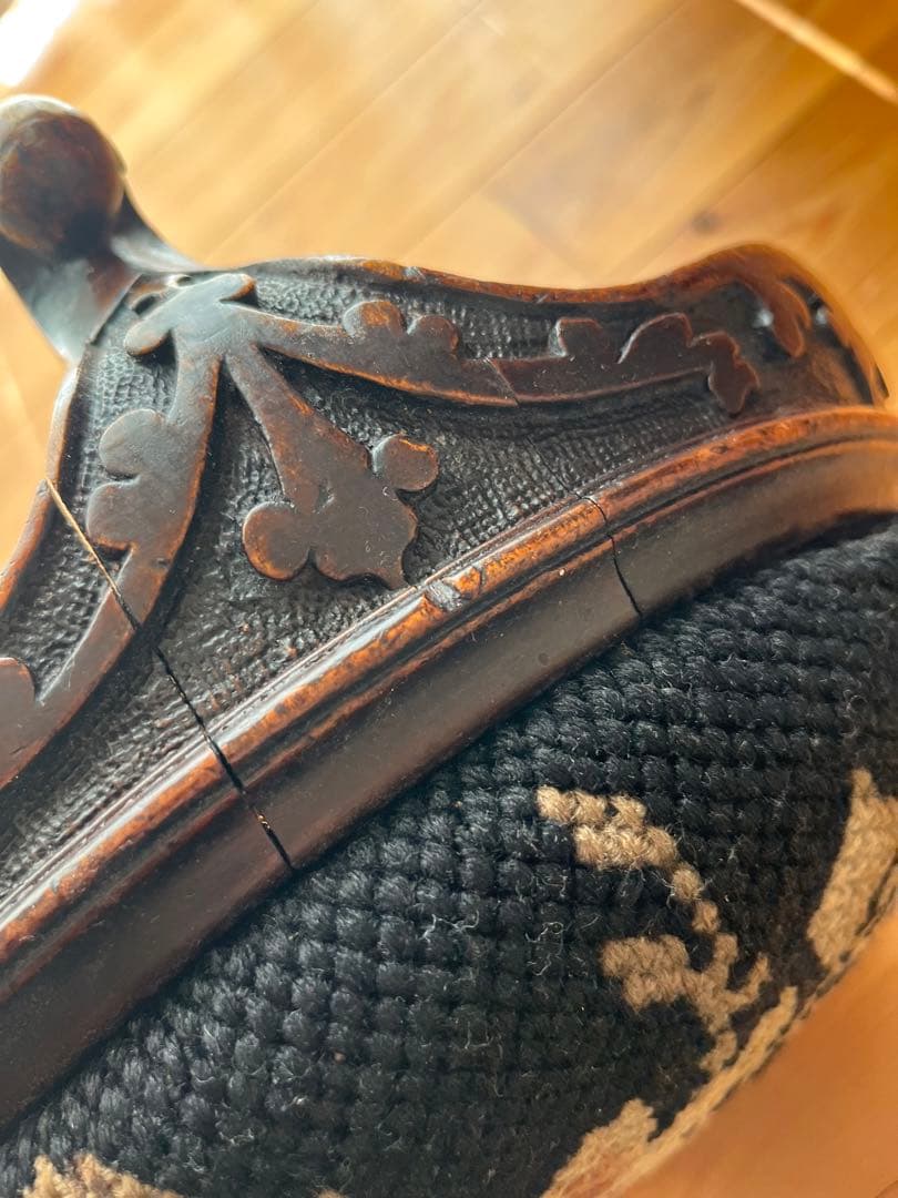 アンティーク　イギリス　フランス　オットマン　プチポワン②