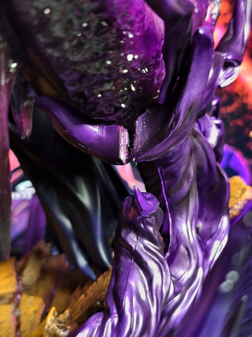 鬼滅の刃 黒死牟 上弦の壱 フィギュア 45CM 破損あり