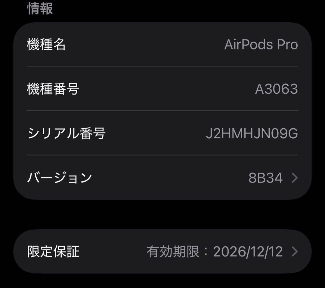 Apple AirPods Pro 第3世代 充電ケース A3063 美品