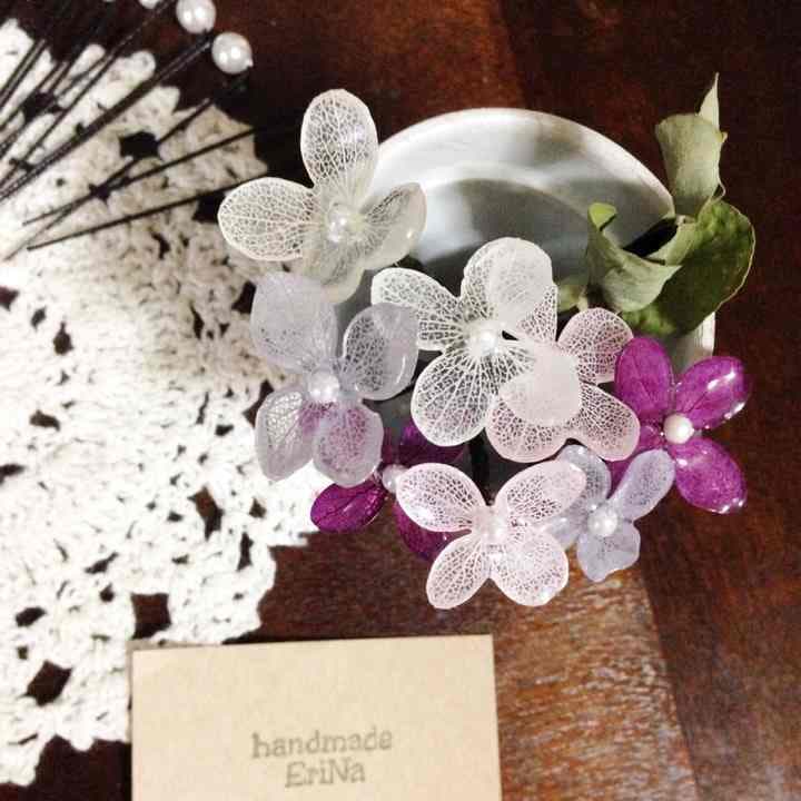 cinnamon様 本物フラワー1輪タイプ 髪飾り 卒業 入学 ブライダル