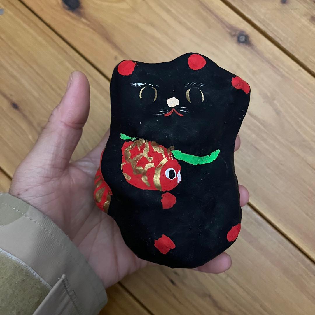 無印良品福缶会津張り子LisaLarsonリサ・ラーソン猫マイキー張子民芸縁起物