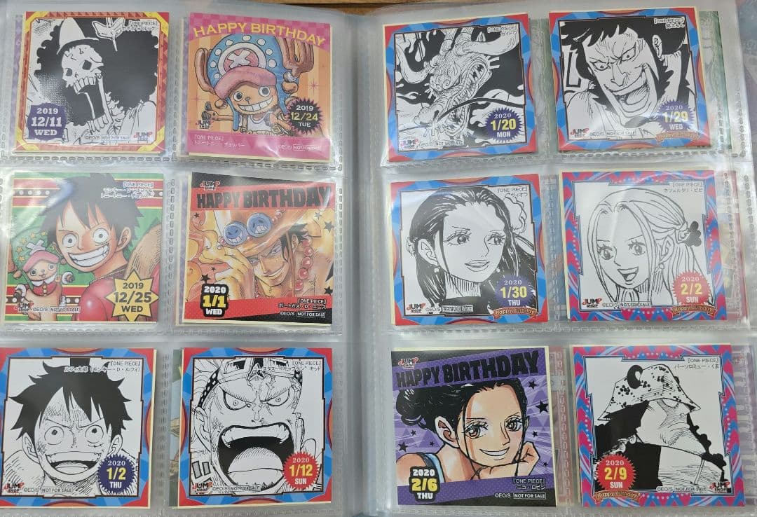 ワンピース　365日ステッカー　366日ステッカー　別種類ステッカーもあり