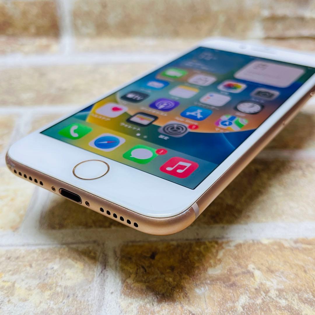 SIMフリー iPhone8 64GB ゴールド 新品電池
