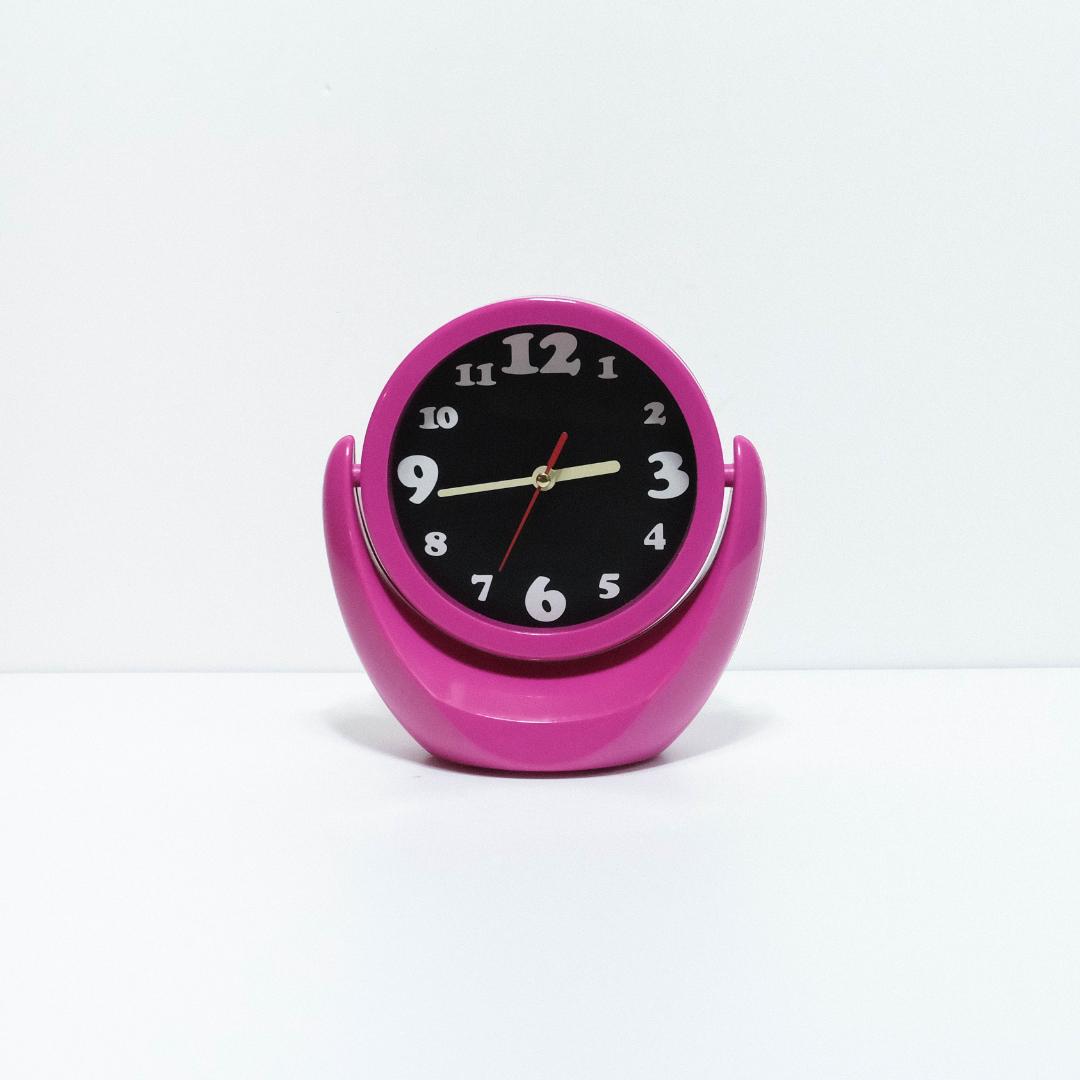 置き時計　ポストモダン　ミッドセンチュリー　鏡