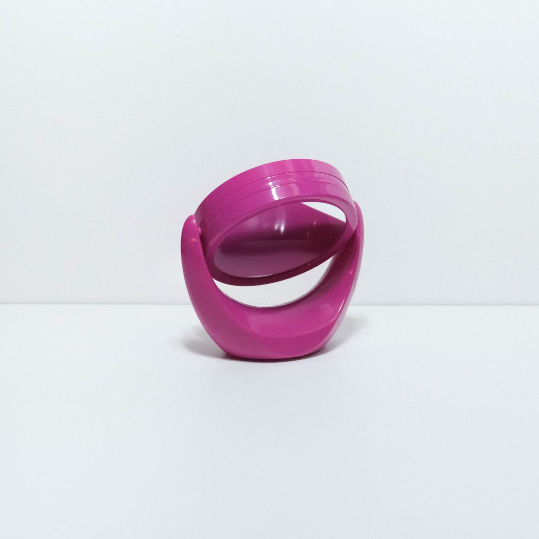 置き時計　ポストモダン　ミッドセンチュリー　鏡