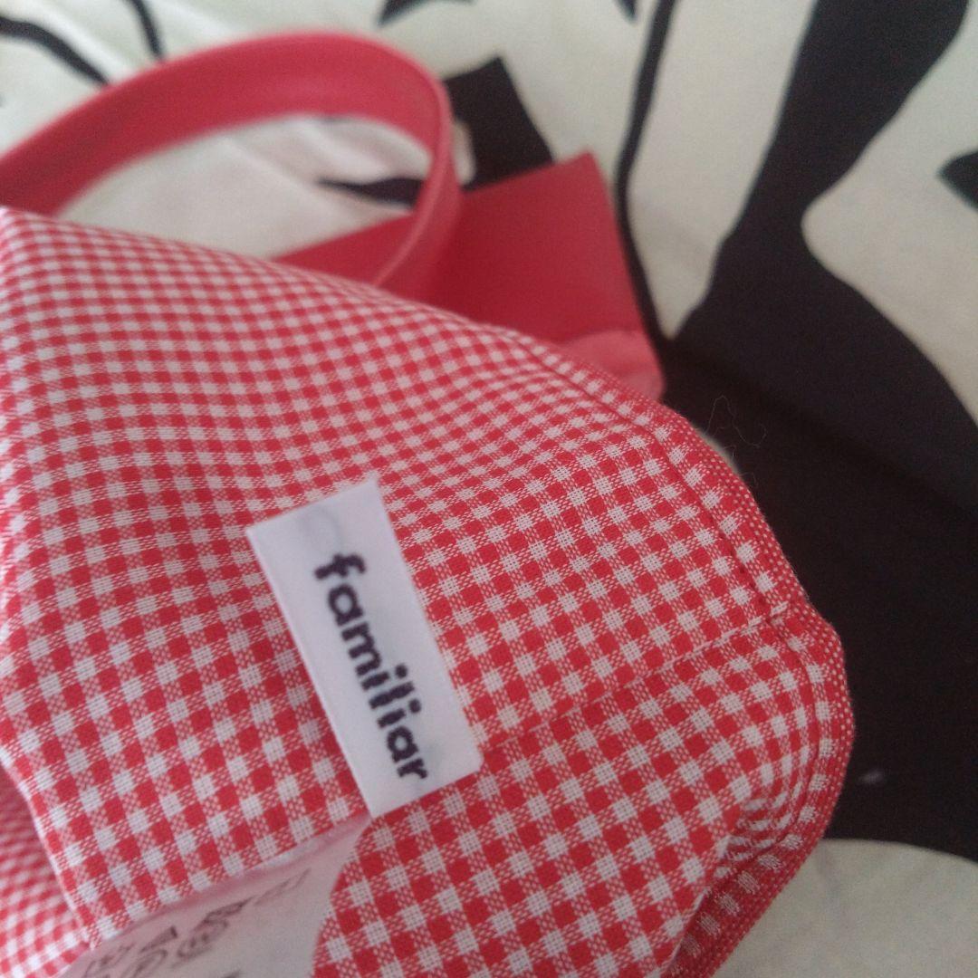 ⬛ファミリア赤レッスンバッグ 未使用に近い日本製