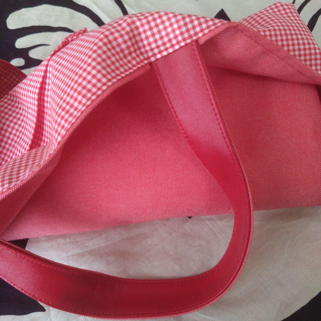 ⬛ファミリア赤レッスンバッグ 未使用に近い日本製