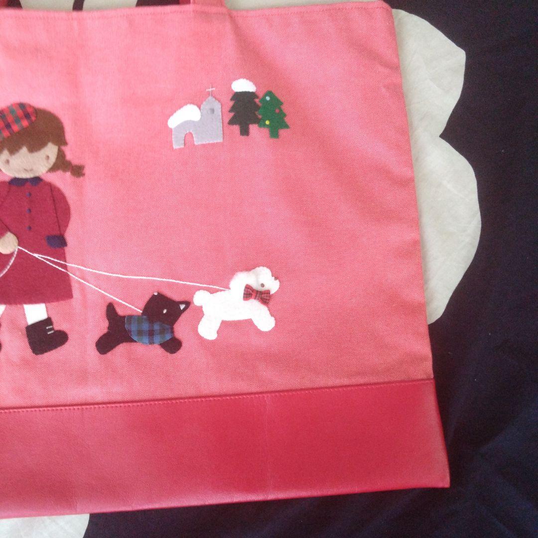 ⬛ファミリア赤レッスンバッグ 未使用に近い日本製