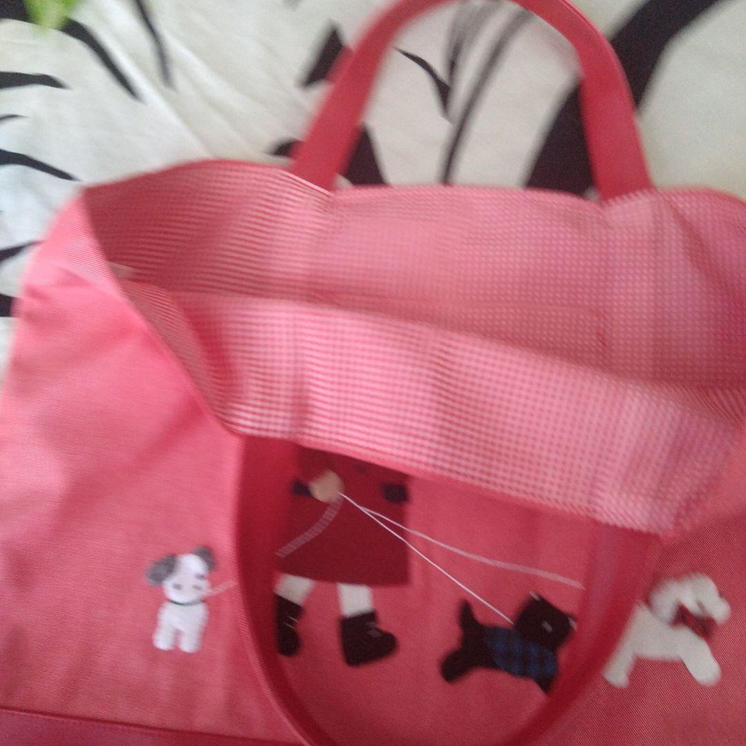 ⬛ファミリア赤レッスンバッグ 未使用に近い日本製