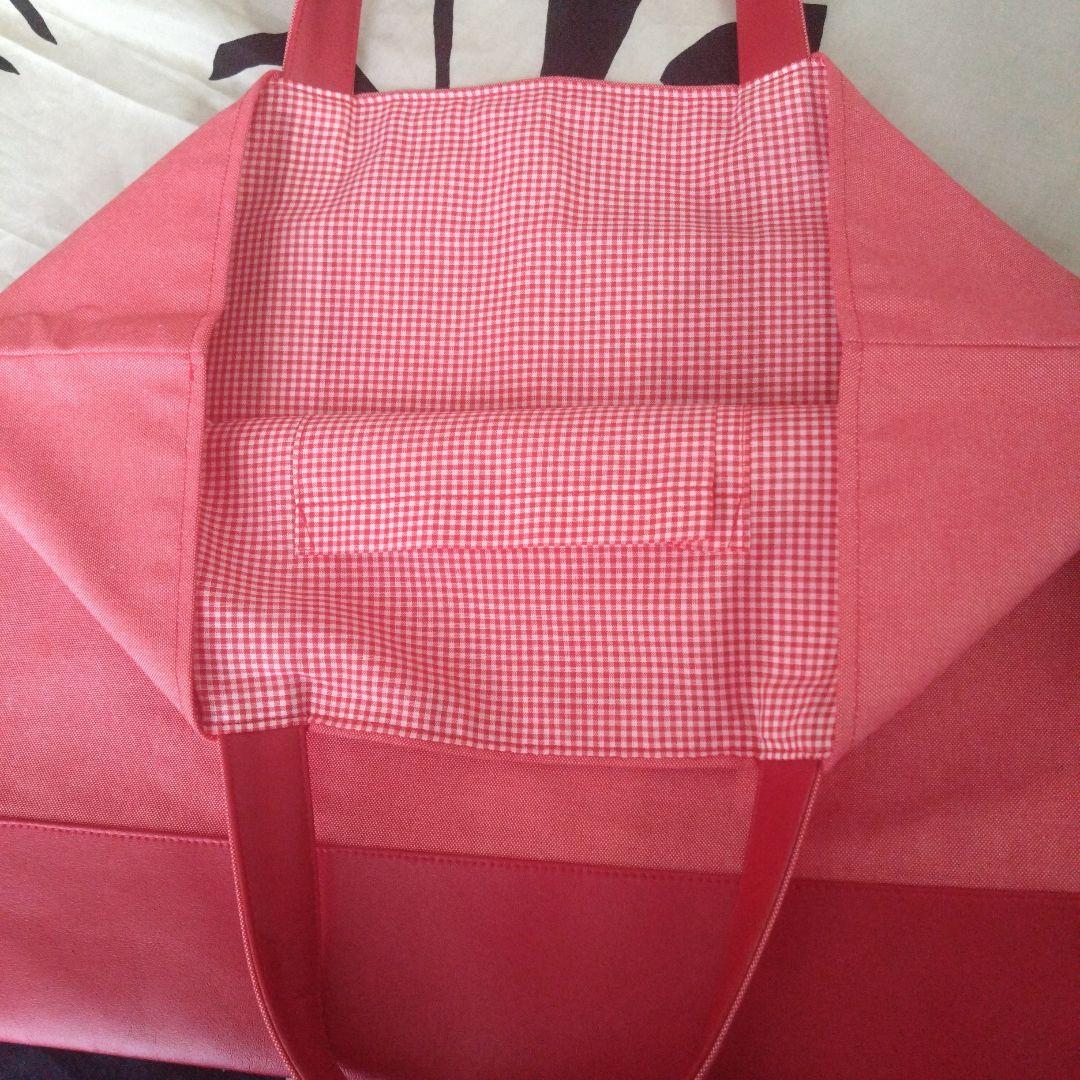 ⬛ファミリア赤レッスンバッグ 未使用に近い日本製