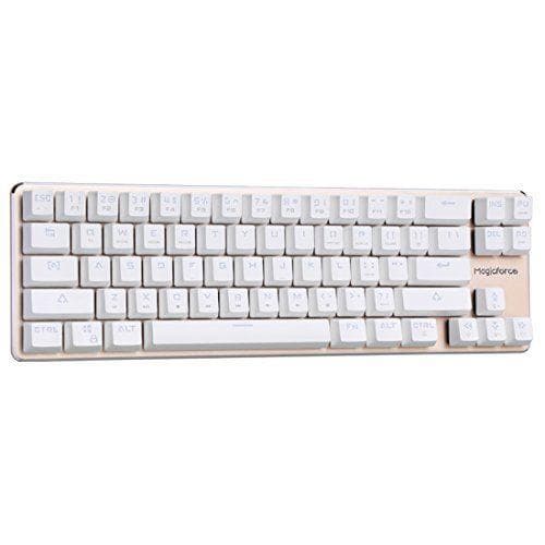 新品 白色 バックライトモード付き 68キー Kailh青い軸 有線 ゲームメカ