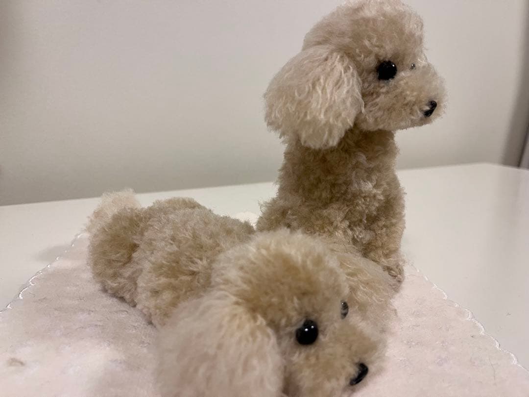 momousagi　トイプードル編みぐるみ【伏せ】【お座り】