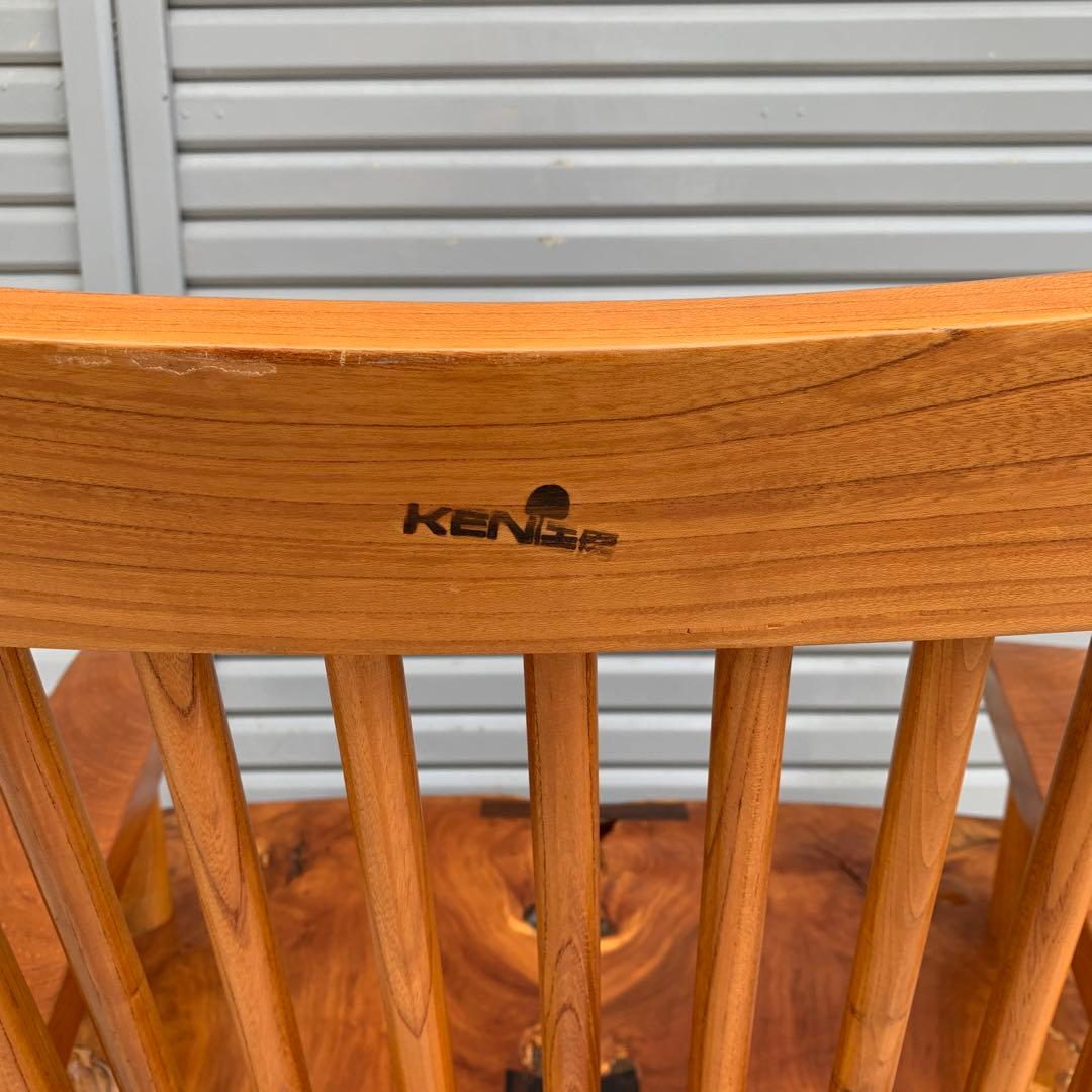 希少　無垢材　天然木　和　ロッキングチェア　リラックスチェア　アームチェア