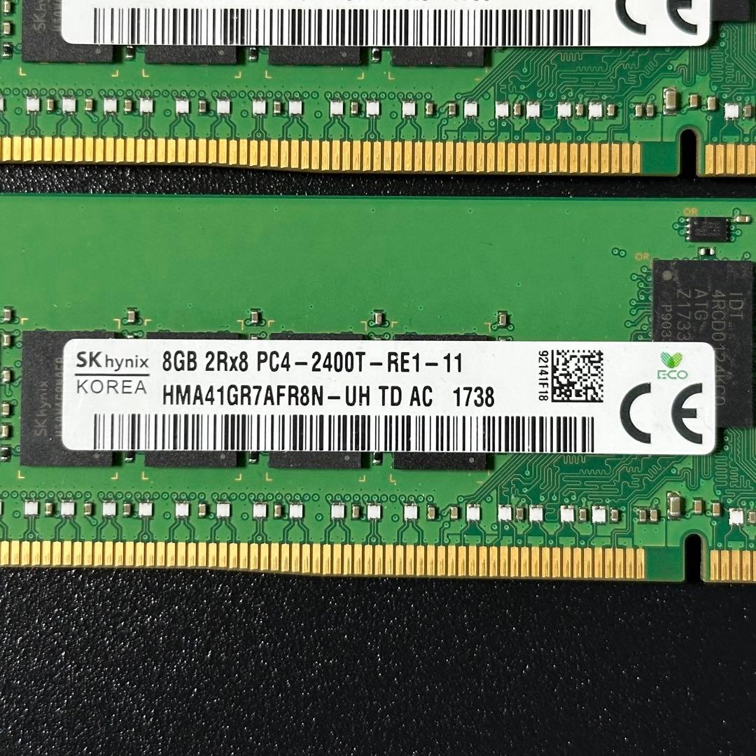 保証ecc DDR4-2400 16GB(8GB×2)SKhynix p123