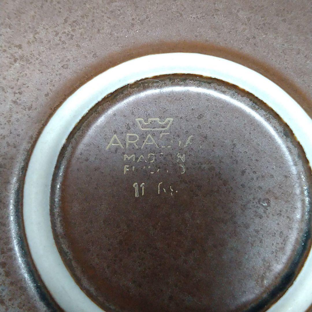 ARABIA　ルスカ　大皿(33cm)　茶系