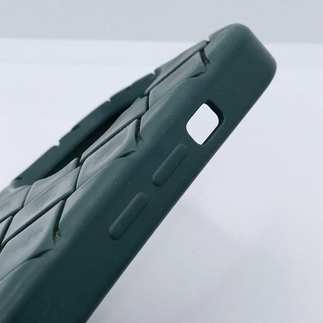 ボッテガ ヴェネタ✨iPhone15Proケース 灰色 グレー シリコン ラバー