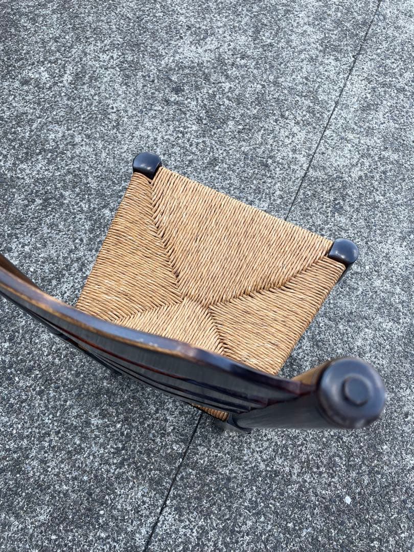 松本民芸家具 #23型ラダーバックチェア② ラッシ