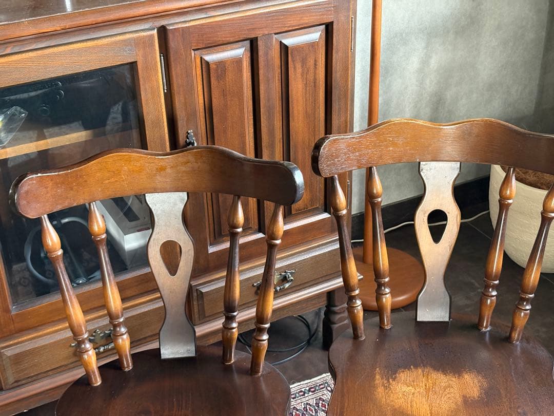 飛騨産業　キツツキマーク　ウィンザーチェア　レトロ　ヴィンテージ　4脚セット