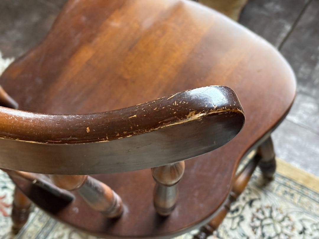 飛騨産業　キツツキマーク　ウィンザーチェア　レトロ　ヴィンテージ　4脚セット