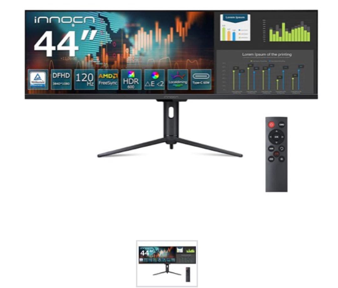 ウルトラワイドモニター 43.8インチ　INNOCN WR44-PLUS