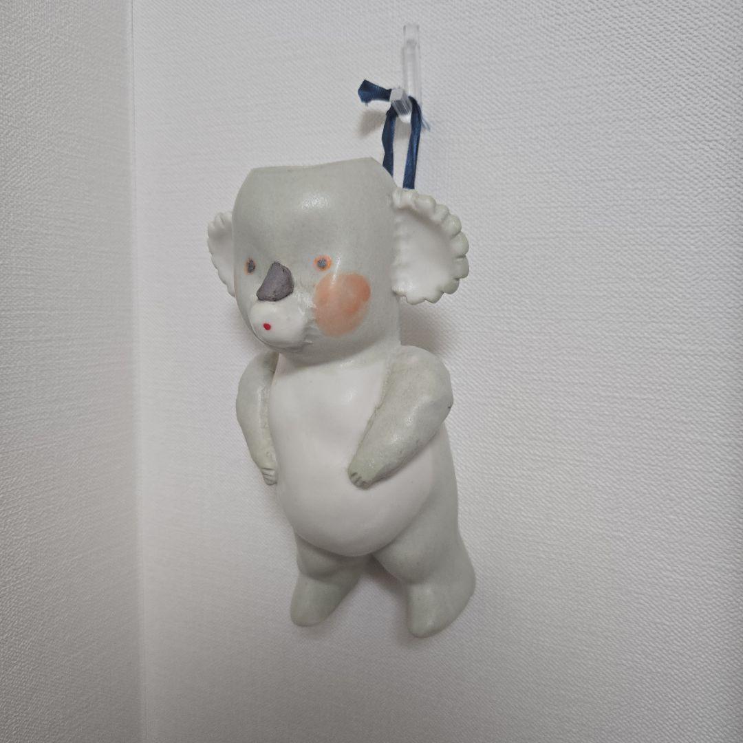 【お値下げ】【お買得!!】コアラの陶器花器　増田光 HIKARU MASUDA