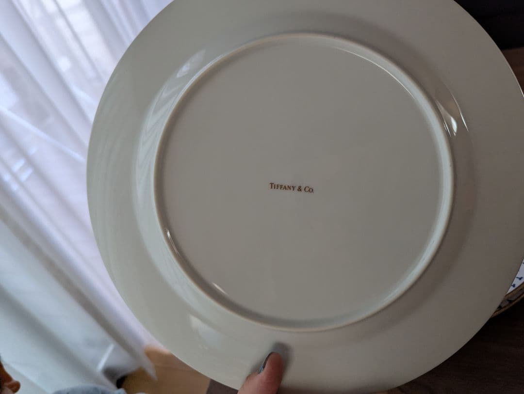 値下げ中　Tiffany & Co. 青い模様の皿　大皿6枚に変更になりました