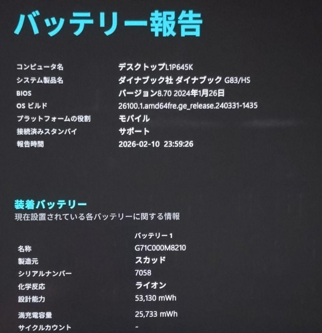 G83HS/11世代i3/SSD256GB/8GB/FHD/13.3⑤