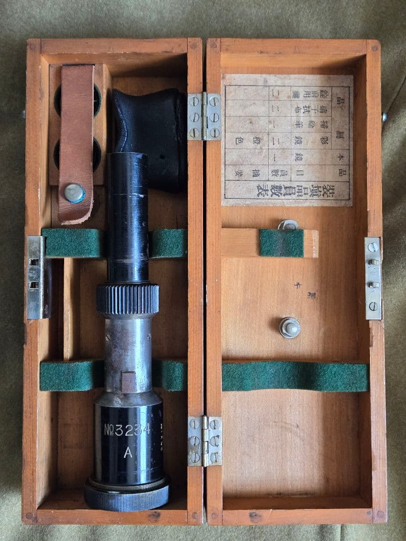 日本陸軍　94式37mm砲用照準器　箱付き