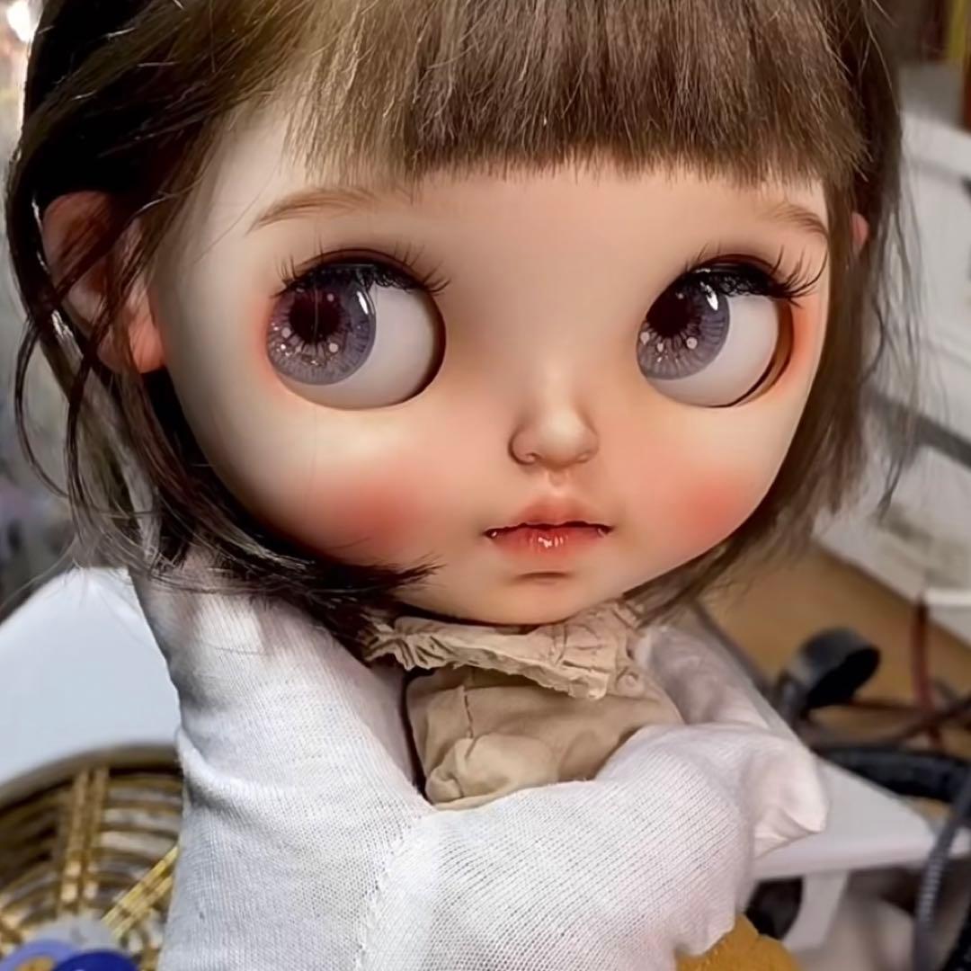 カスタムブライス かわいい 人形 ナチュラル 海外作家様 幼い 妹ちゃん