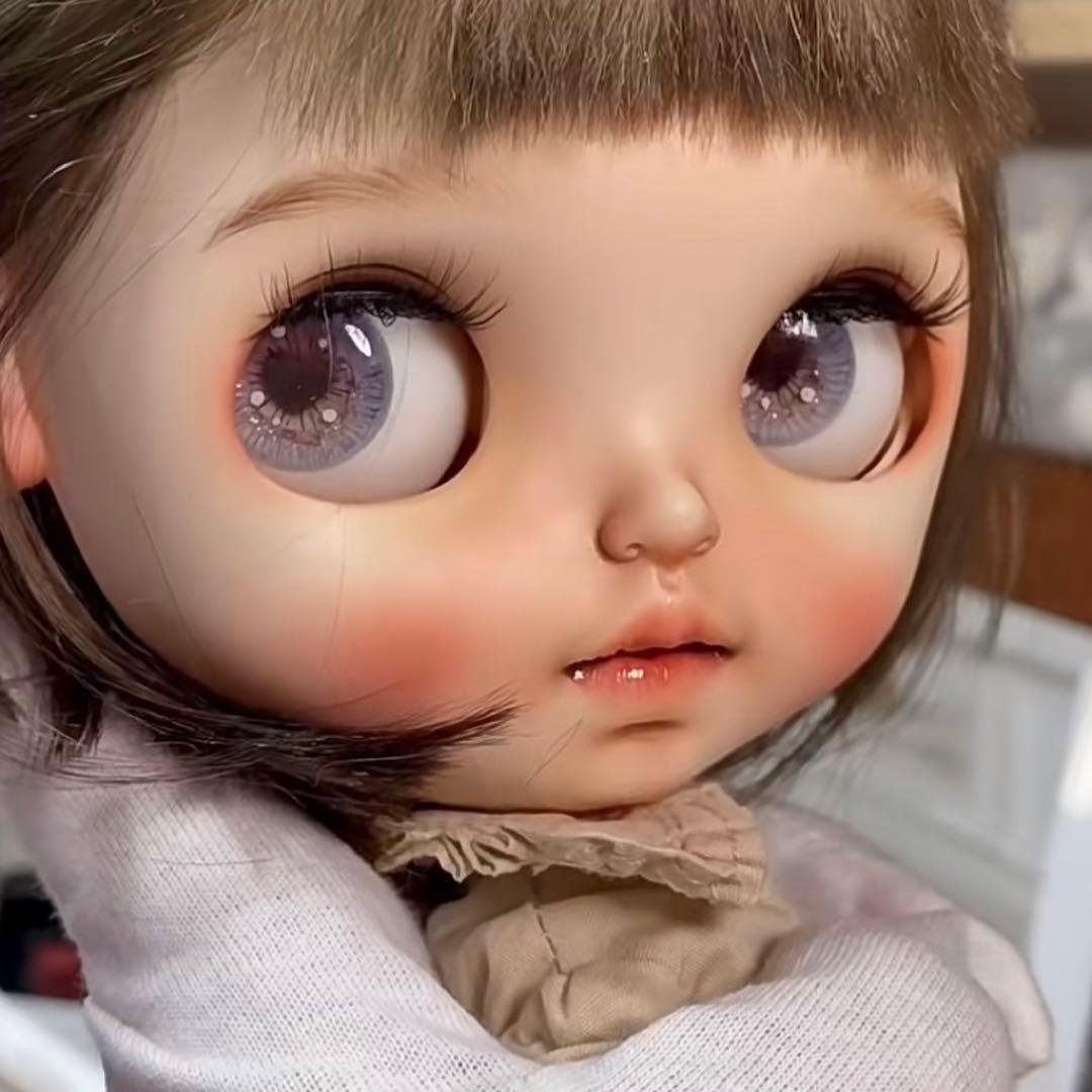 カスタムブライス かわいい 人形 ナチュラル 海外作家様 幼い 妹ちゃん